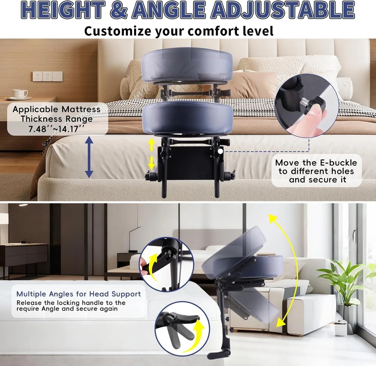 Portable Cervical Neck Massage Headrest