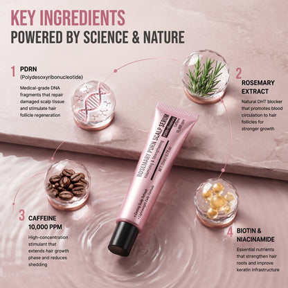 Rosemary PDRN Scalp Serum – Root Strengthening & Hair Revitalizing
