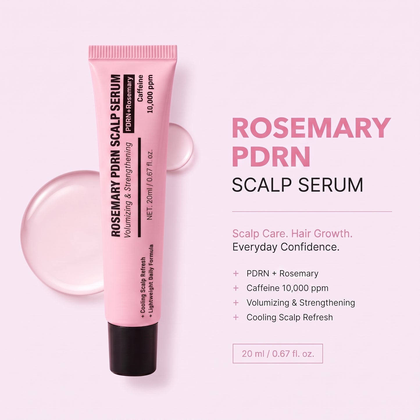 Rosemary PDRN Scalp Serum – Root Strengthening & Hair Revitalizing