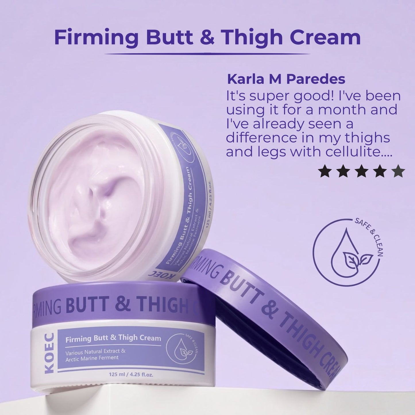 Firming Body Cream for Cellulite – Buttocks & Thighs